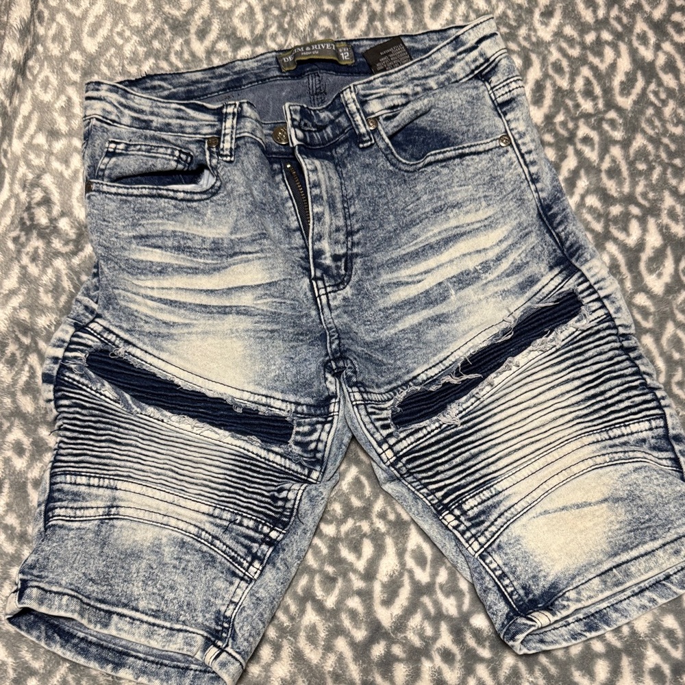 Stylish Kids Distressed Denim Shorts